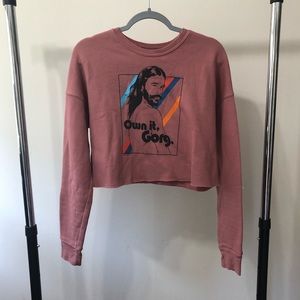 JVN cropped crew sweatshirt. Own it gorg medium.